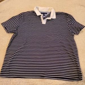Tommy Hilfiger Black & White Polo Shirt L